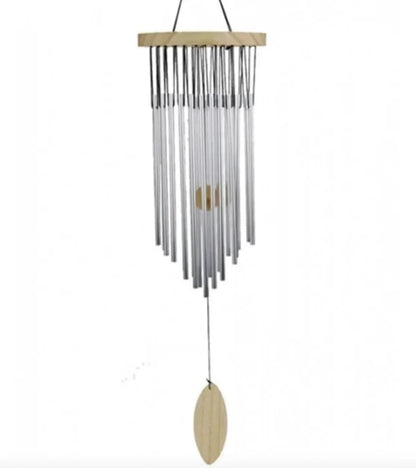 Carillon à vent a "22 tubes" qui forment une gamme musicale harmonieuse et très riche ! 40 cm - 222 g. Une superbe réalisation !