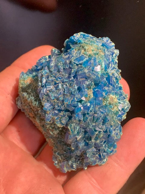 Chalcanthite (Sulfate de cuivre) - spécimen brut et naturel de 67 mm x 62 x 35 - 150 grammes