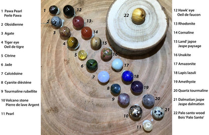 🧵 Boucles d’oreilles tissées à la main avec perle en pierre semi-précieuse – Choisissez votre perle et recevez une création sur mesure ! Fait par Créatipik (Fr°)
