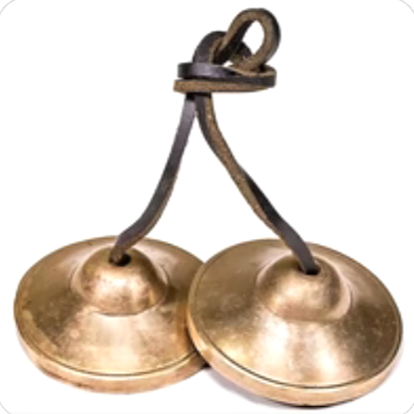 Cymbale Tibétaine de finition lisse, 3 tailles au choix de 6 à 7,5 cm. Utilisées comme offrandes musicales dans les pratiques !