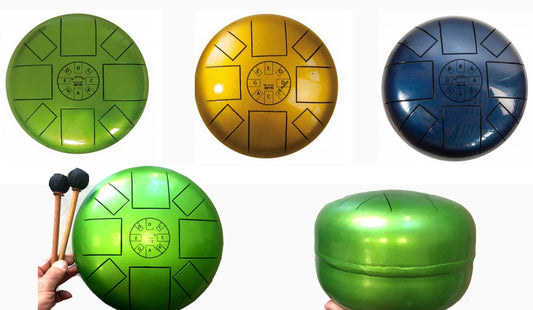 Tankdrum de 26cm de diamètre, 3 modèles au choix - A minor/ La mineur - C major/ Do majeur - G major/ Sol Majeur !