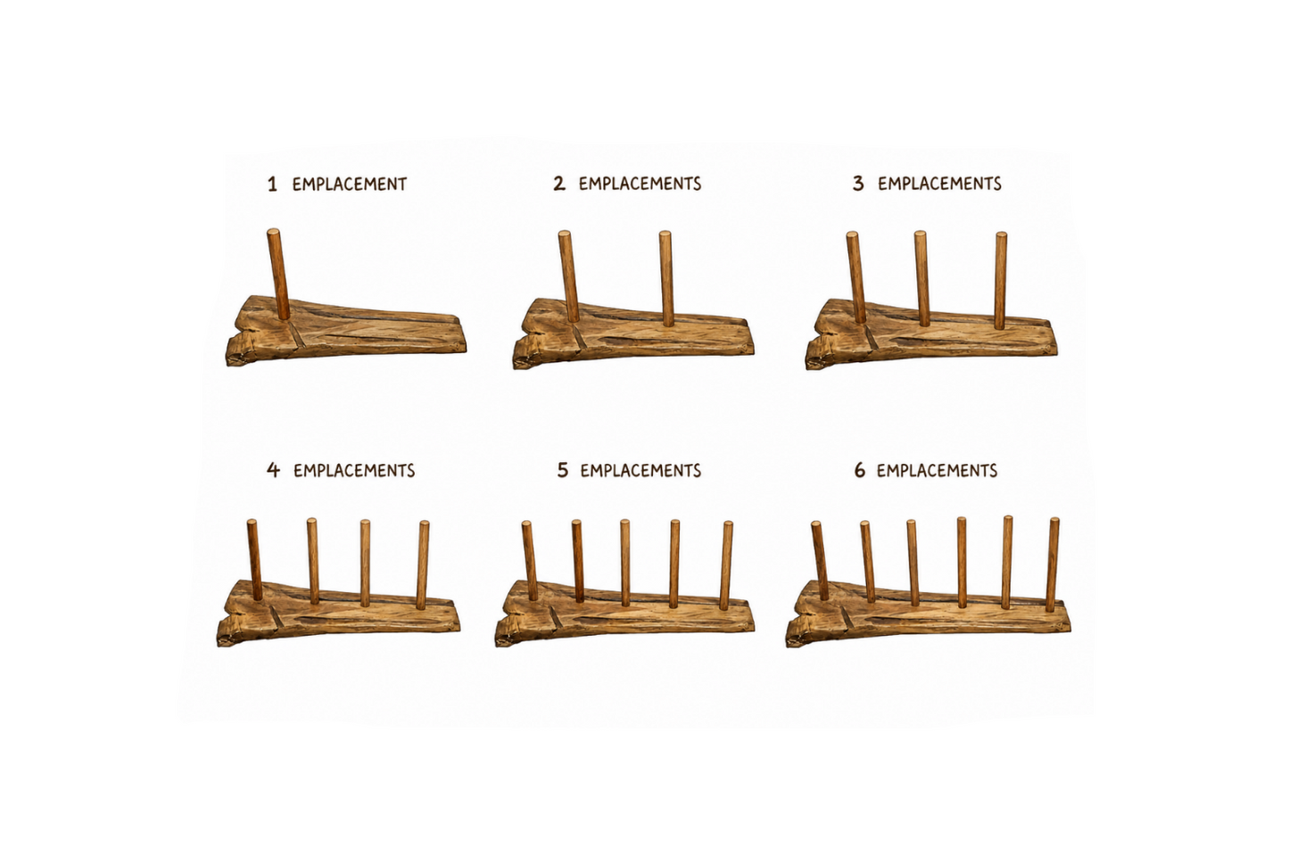 Wooden stands for one or more didgeridoos, contact us for custom models!