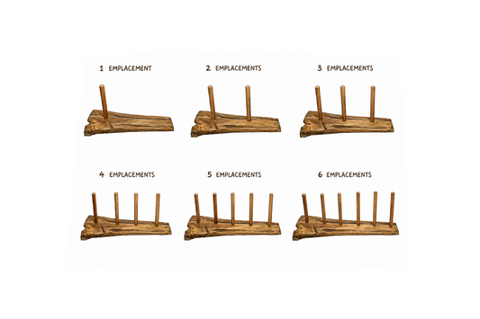 Supports en bois pour un ou plusieurs didgeridoo, contactez nous pour des modèles sur mesure !