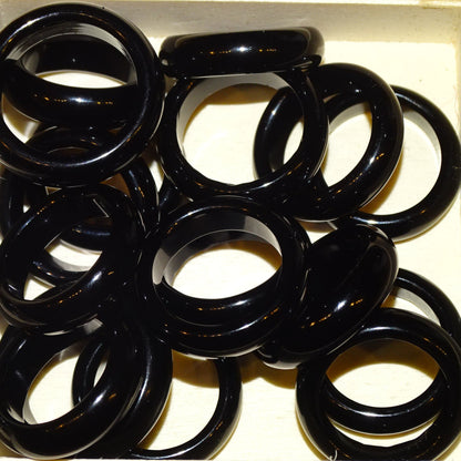 Bague/ anneau/ Jonc en agate verte, agate bleue, cornaline ou Onyx, disponible de la taille : 50 fr. à 70. Très belle qualité, le cadeau parfait !