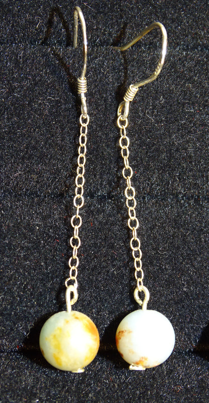 Boucles d'oreilles - Collection 'Perles & chaînes', concept Gem & Zen, qualité AA à AAA, montées par 'Zen Curiosity'. Argent, laiton ton Argent ou doré + options pour des choix de montures, parfait !