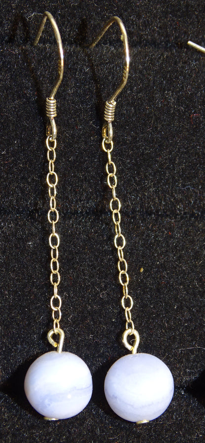 Boucles d'oreilles - Collection 'Perles & chaînes', concept Gem & Zen, qualité AA à AAA, montées par 'Zen Curiosity'. Argent, laiton ton Argent ou doré + options pour des choix de montures, parfait !
