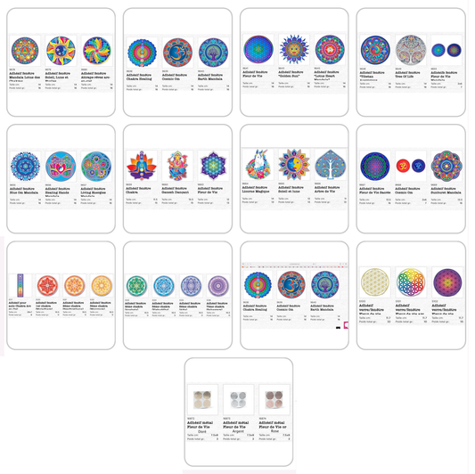 Sélection de stickers sérigraphiés de 7,5 à 14 cm - Couleurs transparentes et lumineuses – Très belle qualité !