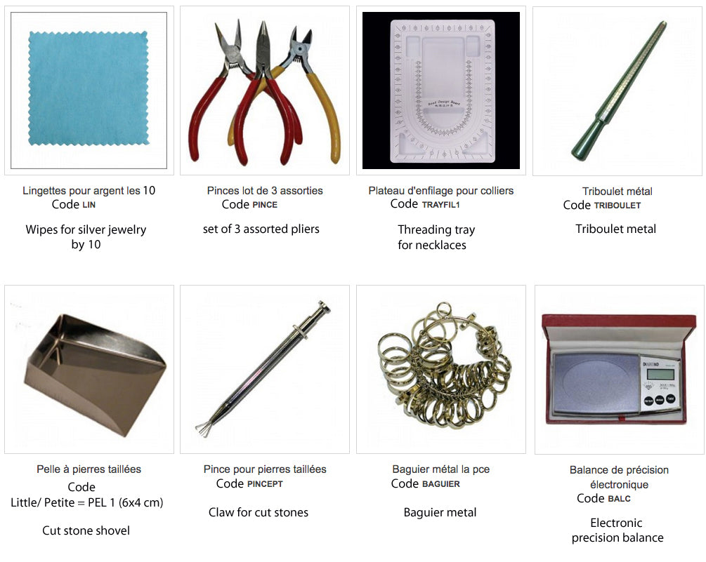 Outillages et accessoires au choix ou en lot : .lingettes .pinces x3 .plateau de triage .triboulet .pelle .balance .baguier .balance. Très bonne qualité, parfait pour débuter !