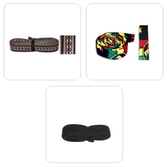 Sangle de 4 mètres de longueur, en nylon 'alpin' pour attacher les djembés, tambours ou autres. 3 modèles au choix !
