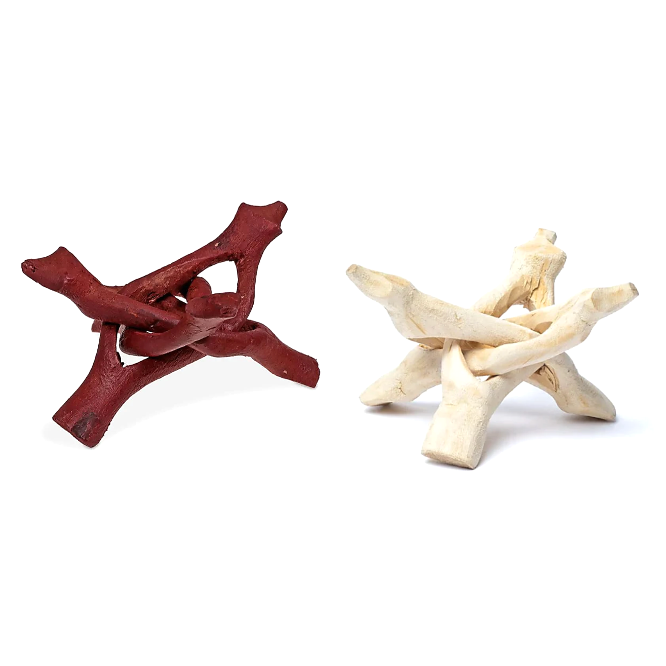 Trépied « Cobra » – Stabilisateur pour sphères, minéraux... Vendu à l'unité ou par 4 – 2 finitions (Naturelle ou Cirée) – Hauteurs : 10, 15 ou 20 cm