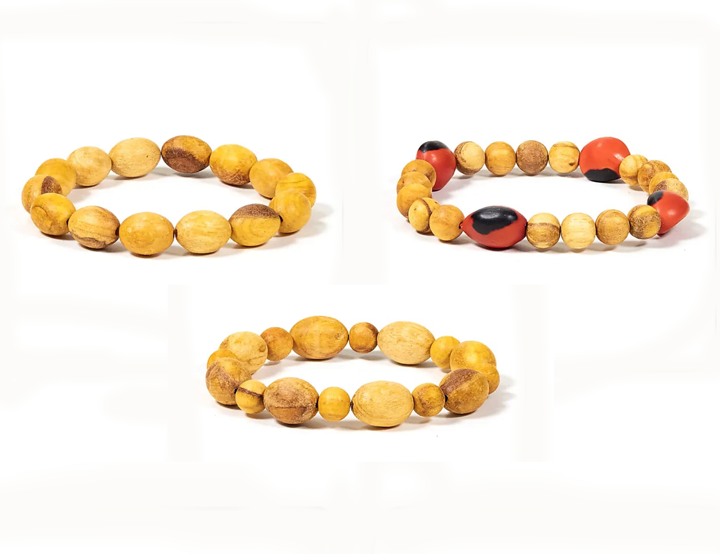 Palo santo (wood), 3 models of bracelets to choose from in round beads of 8 to 14 mm. Natural and fragrant finish as palo santo is a powerful incense!