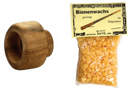 Embout en bois et cire d'abeille pour refaire et reformer les embouts de didgeridoo !