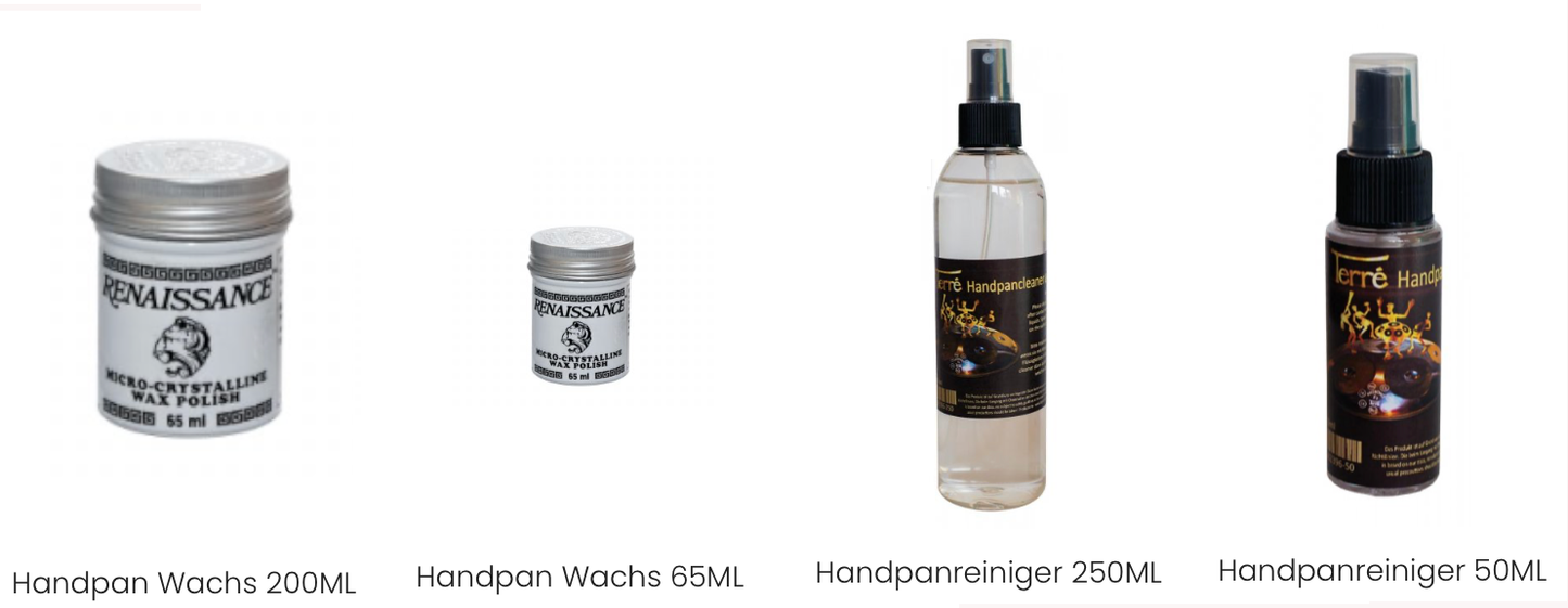 Produits d'entretien pour handpan, nettoyant, protecteur, parfait pour le bon vieillissement ou pour la restauration de vos instruments en métaux !