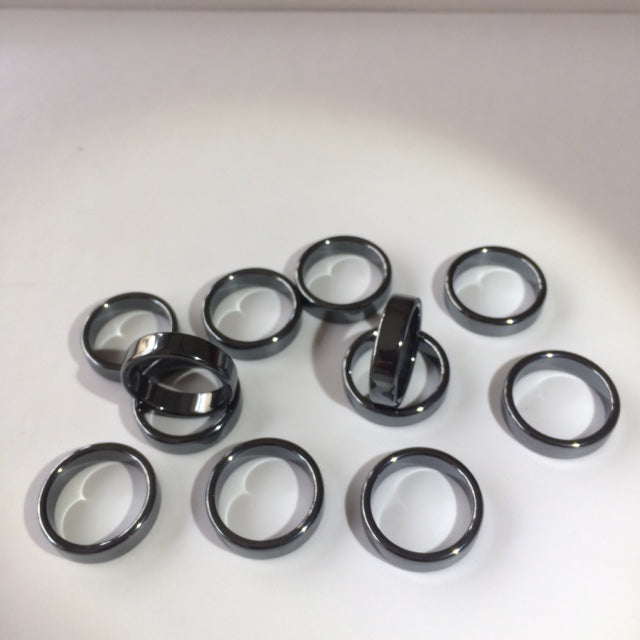 Bague en hématite ou arc-en-ciel, qualité supérieure, tailles 50-70, vendue seule ou par 2 – un bijou raffiné et symbolique !