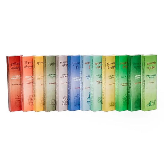 Encens naturels aux plantes 'Himalayan Mountain' – 12 parfums au choix. 20g / 20 bâtonnets + porte-encens offert. Combustion : 60 min !