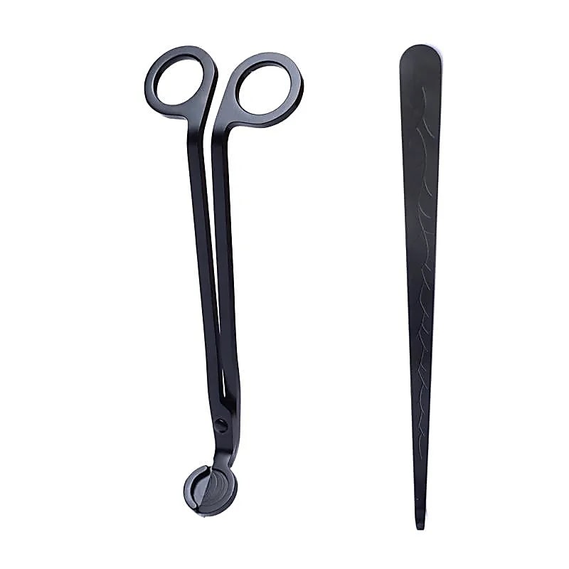 Coupe-mèche et éteignoir à bougie de 20 cm en acien inoxydable