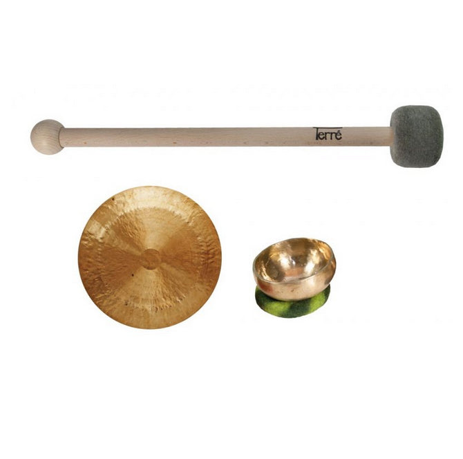 Sélection de maillets pour gong, bols chantants en métaux ou cristal, tambours, xyplophone... Très bonne qualité !