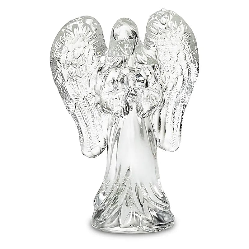 Ange de verre avec les ailes givrées – Pièce décorative 10,4 x 7 x 3 mm – 155 g