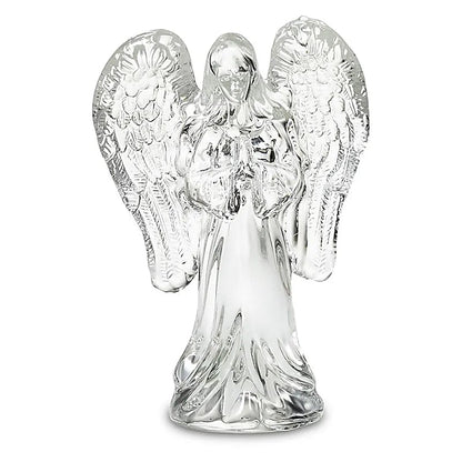 Ange de verre avec les ailes givrées – Pièce décorative 10,4 x 7 x 3 mm – 155 g