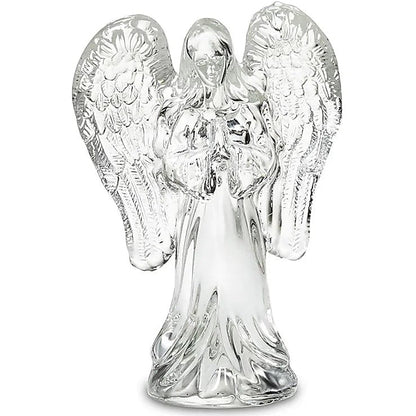 Ange de verre avec les ailes givrées – Pièce décorative 10,4 x 7 x 3 mm – 155 g