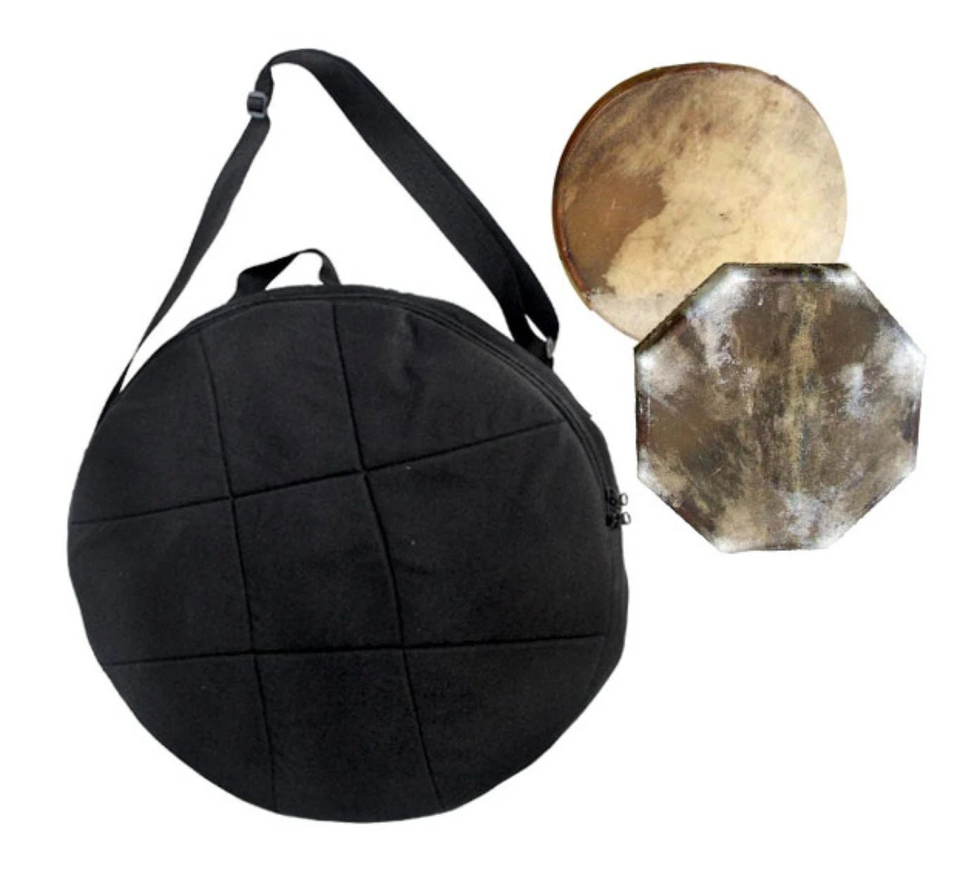 Sélection de housse pour Gong, tailles au choix : Ø 50 à 100 cm. En nylon, étanche et robuste, rembourée pour une bonne protection, parfait !