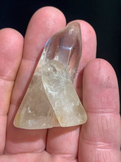 Citrine naturelle - Pointes jumelées polies - 48 x 33 x 25 mm - 37 gr.