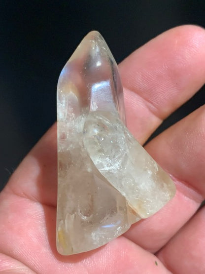 Citrine naturelle - Pointes jumelées polies - 48 x 33 x 25 mm - 37 gr.