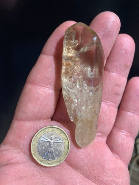 Citrine naturelle - Pointe naturelle polie - 74 x 25 x 14 mm - 36,2 gr.