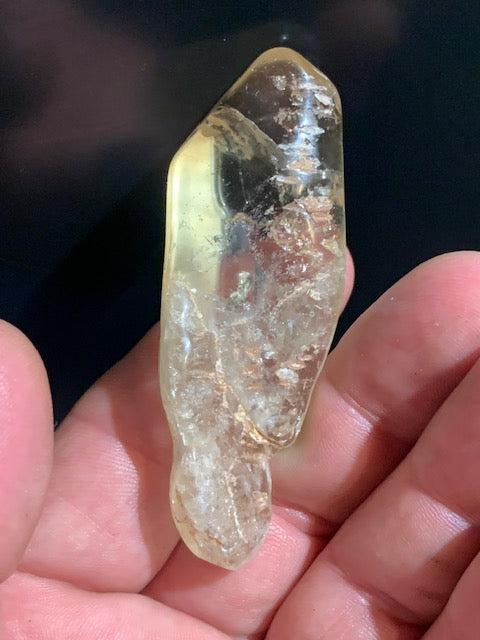 Citrine naturelle - Pointe naturelle polie - 74 x 25 x 14 mm - 36,2 gr.