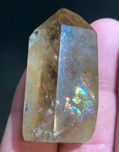 Citrine naturelle - Pointe naturelle polie - 50 x 28 x 20 mm - 42,3 gr.