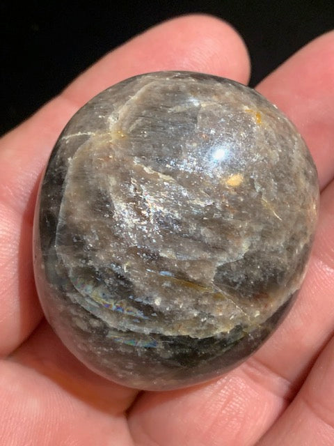 Pierre de lune noire - Galet/ Jumbo - 45 x 40 x 26 mm - 60,3 gr.