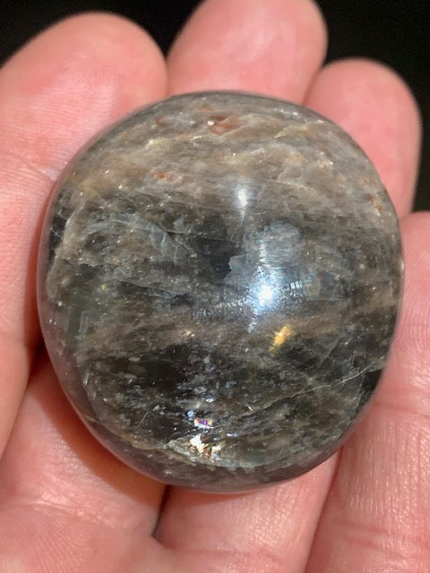 Pierre de lune noire - Galet/ Jumbo - 45 x 40 x 26 mm - 60,3 gr.