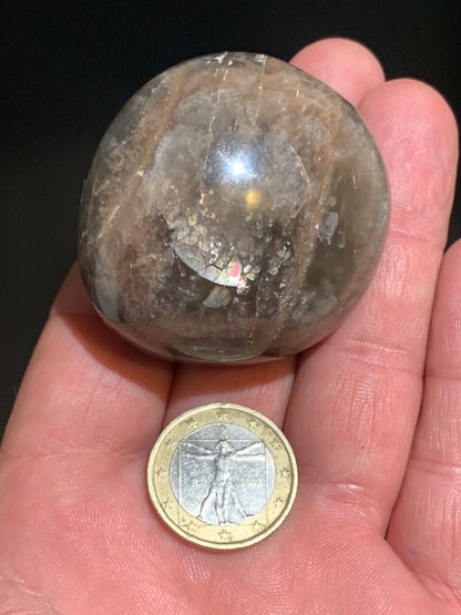 Pierre de lune noire - Galet/ Jumbo - 51 x 47 x 32 mm - 98,9 gr.