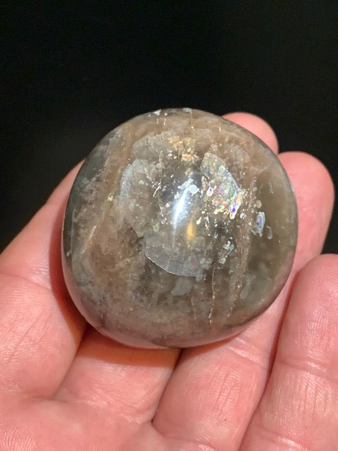 Pierre de lune noire - Galet/ Jumbo - 51 x 47 x 32 mm - 98,9 gr.