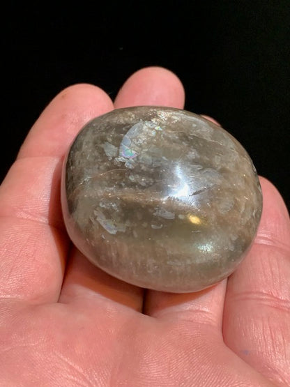 Pierre de lune noire - Galet/ Jumbo - 51 x 47 x 32 mm - 98,9 gr.