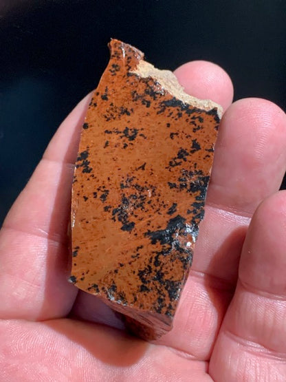 Obsidienne Acajou - Pièce brute - 67,9 grammes - 75 x 37 x 32 millimètres