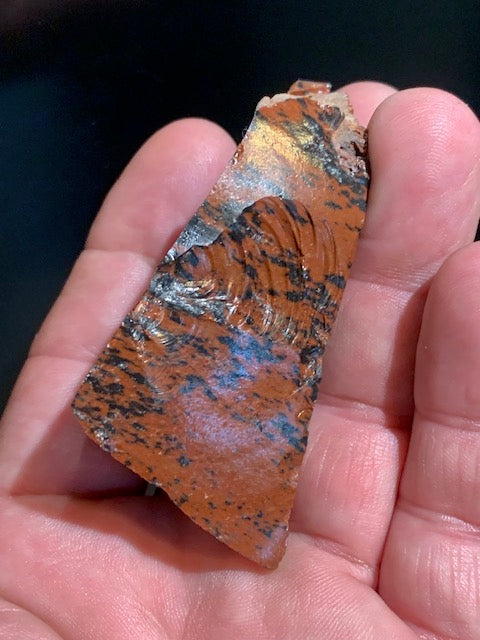 Obsidienne Acajou - Pièce brute - 67,9 grammes - 75 x 37 x 32 millimètres