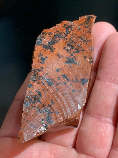 Obsidienne Acajou - Pièce brute - 67,9 grammes - 75 x 37 x 32 millimètres