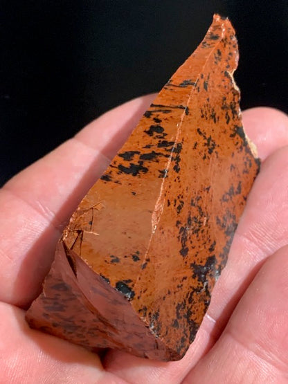 Obsidienne Acajou - Pièce brute - 67,9 grammes - 75 x 37 x 32 millimètres