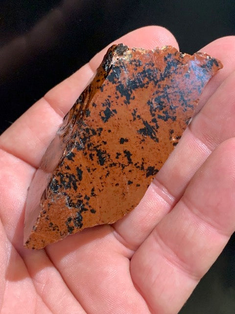 Obsidienne Acajou - Pièce brute - 67,9 grammes - 75 x 37 x 32 millimètres