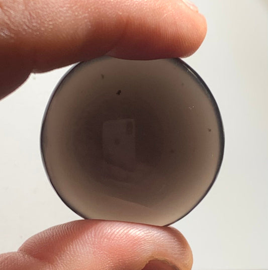 Obsidienne noire - Galet rond - 35 mm de diamètre x 12 - 17 gr.