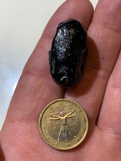 Obsidienne "larme d'Apache" - Pierre roulée - 31 x 21 x 16 mm - 12 gr.