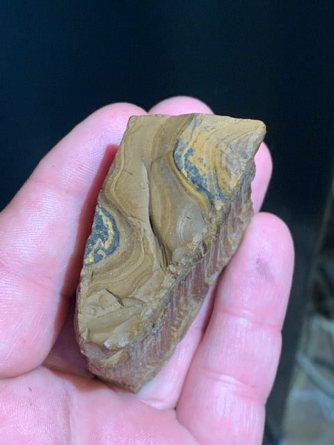 Oeil de tigre, spécimen brut et naturel - 60 x 43 x 25 mm - 88,5 gr.