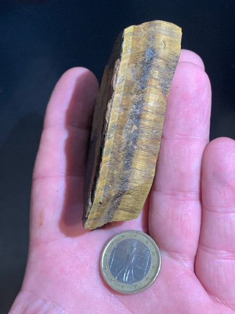 Oeil de tigre, spécimen brut et naturel - 76 x 55 x 22 mm - 122,2 gr.