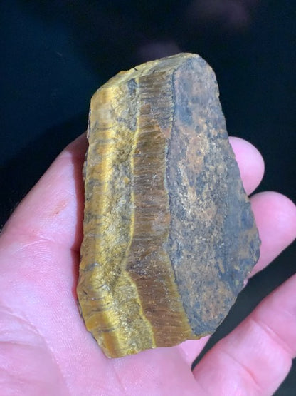 Oeil de tigre, spécimen brut et naturel - 76 x 55 x 22 mm - 122,2 gr.