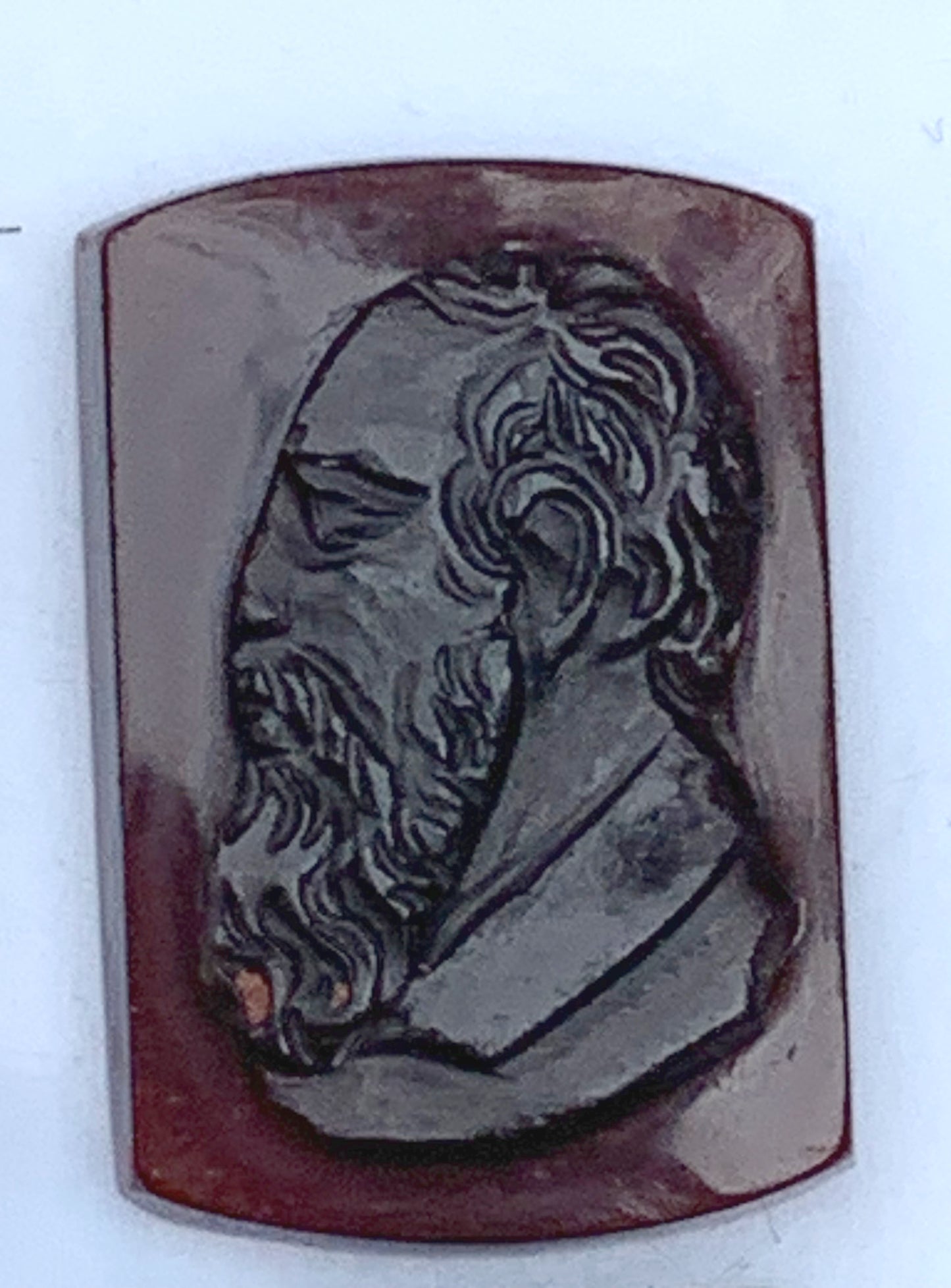 Camée/ Caméo, 5 pièces au choix en pierre d'Onyx de 14mm x 10 x0,3. Ancien et authentique, de véritables oeuvres d'art, gravure d'une précision ultime. Parfait en collection, exposition, bijouterie...