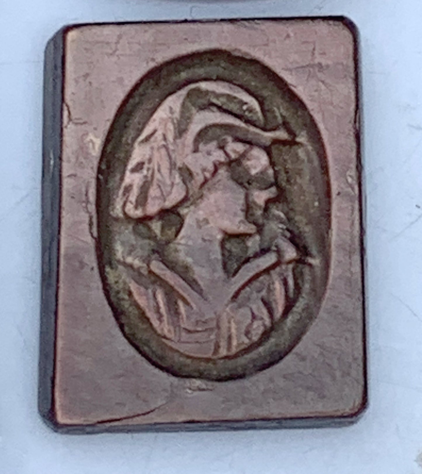 Camée/ Caméo, 5 pièces au choix en pierre d'Onyx de 14mm x 10 x0,3. Ancien et authentique, de véritables oeuvres d'art, gravure d'une précision ultime. Parfait en collection, exposition, bijouterie...