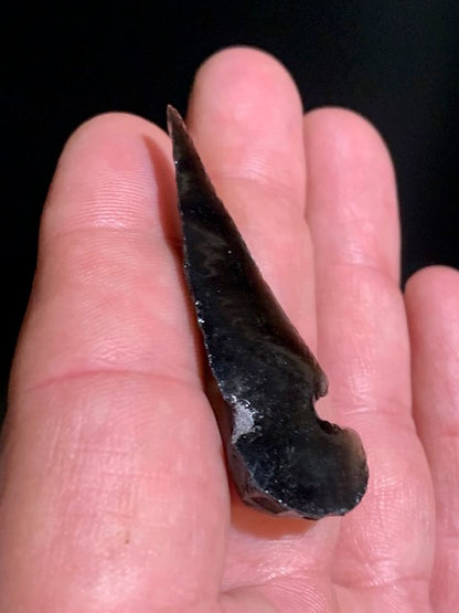 Obsidienne noire, pointe de flèche - 53 x 12 x 6 mm - 4,1 g