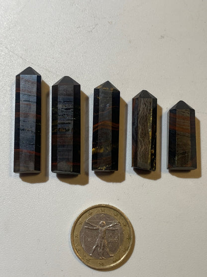 Œil de fer – Pointes (lasers) polies, pièces au choix – 26 à 42 mm – Poids : 5,7 à 9,4 g