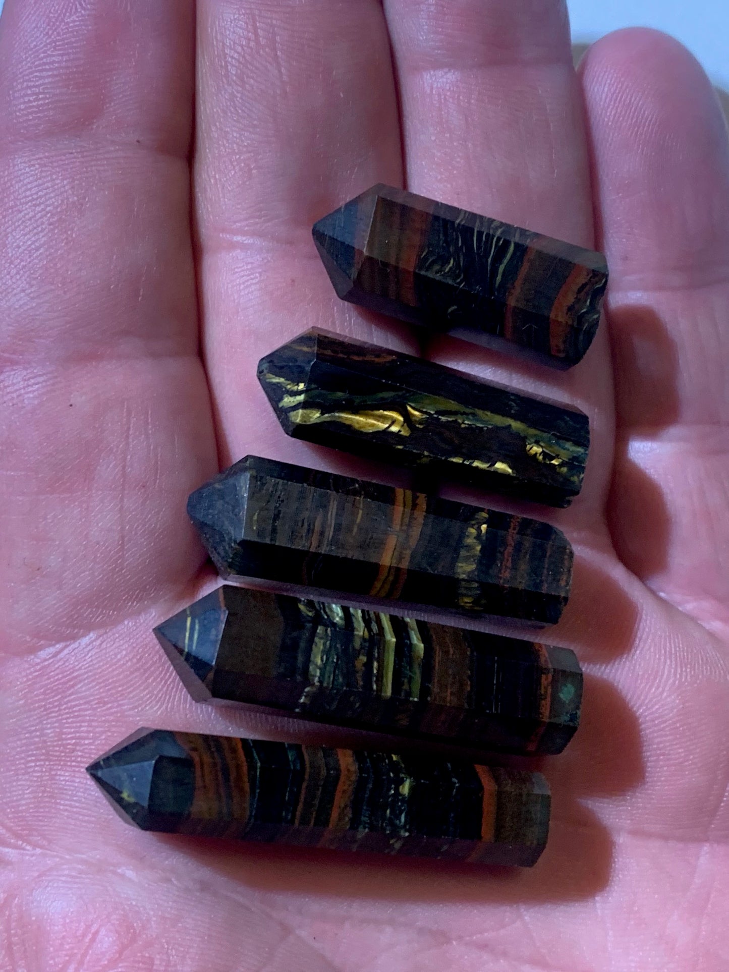 Œil de fer – Pointes (lasers) polies, pièces au choix – 26 à 42 mm – Poids : 5,7 à 9,4 g